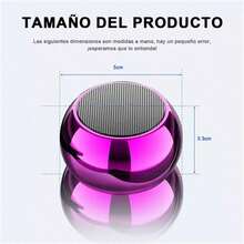 Mini Portable Bluetooth Speaker, Mini Version, Fluorescent Gradient, USB Rechargeable, With Lanyard - View 5
