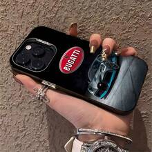 Coche  con detalles en gris y azul.funda de teléfono Fundas compatibles con ,Apple,VIVO,OPPO,,, y Honor.Fabricadas en silicona TPU,ofrecen protección contra golpes y caídas. - Negro - Ver 5