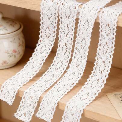 Crochet Lace Ribbon Trim 2.8cm Wide Vintage Knitted Lace For Sewing Dresses Clothing Decoration DIY Craft Accessories