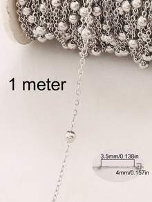 1米不锈钢珠链，适合DIY制作项链和手链等首饰 - 鏈條 - 查看 8