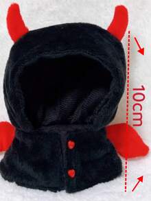10cm Demon Cape Style Jacket, Sold Separately Without Doll - Black - View 3