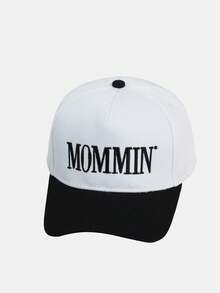 1pc Women's Casual Street Cute Retro Polyester Embroidered Baseball Cap, Spring/Summer - A - View 11