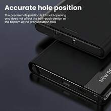 Compatible With Xiaomi 11/12/13/14/15 T/TPro/Pro, NOTE Series, 9A, 10C, 12C, Turbo3 Phones, Full-Body Protective Case, Business Style, Flip Stand Design, Unisex Protective Cover - Black - View 5