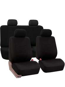 米色全包覆式汽车座椅套，适用于5座车型，四季通用型坐垫，透气舒适，经久耐用 - 9PCS 全套[米色] - 查看 13