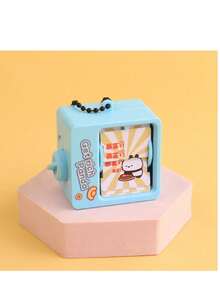 1pc Cartoon Cute Pet Flip Book Animation Keychain, Creative Card Pibara Backpack Pendant, Stress Relief Small Gift Wholesale - Multicolor - View 14