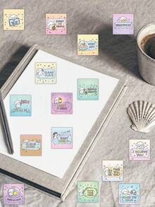 63 Pcs Motivational Dog Stickers Set, Cute Puppy Designs With Self-Care & Encouragement Messages, UV-Resistant & Repositionable For Laptop & Water Bottle, Scrapbook Stickers, Stationery Supplies - Positive Puppy - View 6