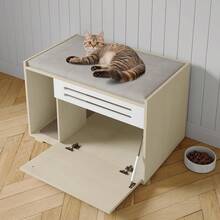 Cat Litter Box Enclosures - Wood - View 3