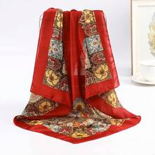 4pcs Satin Square Headscarves - 27.5 Inch Satin Headwraps For Women - Multicolor - View 6