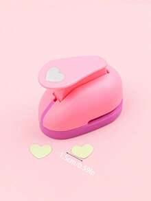 1pc Heart Shaped Embossing DIY Tool, Card And Fabric Punching Tool - Handheld Heart Embossing Machine, Suitable For Making Albums, Paper Crafts And Gifts, Manual Punching Machine, Card Making Materials, Valentine's Day Gift, Back To School Supplies - Multicolor - View 11