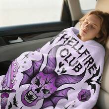 STRANGER Gothic Demon Pattern Blanket-Intricate Purple Demon-Themed Design With Swords, Bats, And Dice, Perfect Gift For Halloween And Fantasy Fans  THINGS,,,,Vecna,Eleven,Mike,Will,Dustin,Lucas,Max,Joyce,Nancy,Steve,Jonathan,Robin,Erica,Billy.Throw Blankets,Nap Blanket,Noon Nap Blanket,Siesta Blanket,Lunch Break Blanket,Outdoor Camping Travel Blanket,Durable Fabric,Artistic Design,Versatile Accessory,Outdoor Enthusiasts,Room Decor,Home Décor,Bedroom Decor,New Year's Day, Valentine's Day,  Sunday, St. Patrick's Day, Irish Culture Day, April Fool's Day, Easter, Mother's Day, Father's Day, Flag Day, Halloween, Christmas Eve, New Year's Eve, Christmas Day – The Perfect Gift For Friends, Family, And Lovers. - Nhiều màu - Xem 3