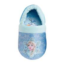 Disney Frozen Anna And Elsa Slippers For Girls / DualSize Cozy Comfort SlipOn House Shoes (Toddler / Little Kid) - 藍白色 - 查看 6