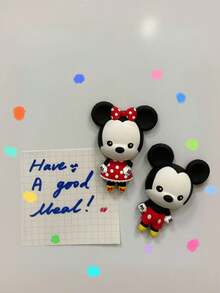 Monogram 1 Nam châm tủ lạnh 3D bằng xốp chống thấm nước và chống gỉ hình Mickey & Minnie chính hãng Disney, hình cặp đôi dễ thương dùng để trang trí văn phòng, xe hơi, nhà cửa, quà lưu niệm Disneyland. - 1 cái - Xem 5