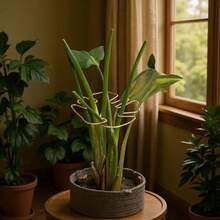 Durable Monstera Plant Support Frame-Unique Design For Climbing Plants, Includes Monstera Clamp Set To Promote Healthy Growth; Ideal For Thriving Plants While Serving As Decorative Garden Support; Plant Support Structure | Climbing Plant Stand | Metal Trellis | Christmas Decoration - Plant Support - View 1