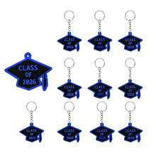 10个装 2026届毕业季钥匙扣 橡胶钥匙圈 批发 毕业帽吊坠 毕业礼物 大学纪念品 - 查看 12