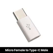 Adaptador de carga rápida USB-C a Micro USB, 1/2/5 piezas, adaptador hembra Tipo C a macho Micro para teléfonos Android, cables USB, adaptadores de carga, convertidor, regalo de primavera - Blanco - Ver 13