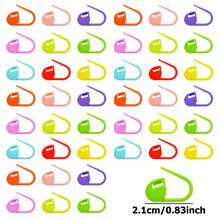 300个2.1厘米迷你彩色毛线记号扣，编织辅助工具，DIY手工缝纫配件 - 如圖所示 - 查看 2