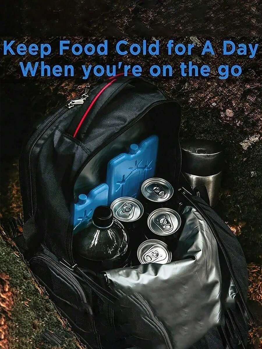 4/2/1pc Reusable Ice Pack, Suitable For Lunch Box, Ultra-Thin PP Material, Long-Lasting Cooling, Food Preservation For Outdoor Activities - Blue - View 1