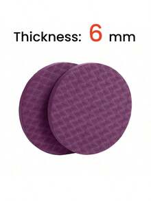 1 Pair Yoga Kneepad, Thick Padded Yoga Mat, Durable Kneeling Pad, Knee And Elbow Protector - Purple - View 7