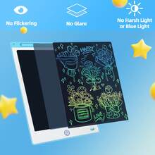 8.5 Inch Kids Electronic Drawing Tablet, No Blue Light, One-Key Erase, Reusable Drawing Board, Suitable For 3-8 Years Old Children, Text Enlightenment, Learning Toy, Express Imagination, School/Party Gift, Best Choice - Baby Blue - View 2