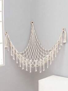 Stuffed Animal Storage Hammock Net,[US-Based Shipping]1PC-Ornament Hammock Macrame,Stuff Animal Storage Corner Hanging Net Holder,Mesh Hammock Fabric Ornament Organizer With Hooks,For Bedroom,Hanging Stuff Animal,Organizer Holder Large Size,Room Decor, Boho Love Valentine,Spirngtime Toy, Valentines Dolls,Thanksgiving Decorations, Dwarf, Goblin Storage Hammock Net, Home Decor, Room Decor,Ins Style Wall Decor Gifts Birthday Graduation,Cute Room Decor Aesthetic Bedroom,Women's Fall Clothing Winter Clothing Christmas Gift Fall Autumn Velvet Furry Party Fuzzy Plush Thanksgiving Festival Cyber Monday Holiday Knitted Winter Valentine' S Day Gift,Home Décor,Room Deciration,Makeup 0rginizer,Closet Shelving System,Storage Orangizer,Ganchos,Toy Storage,Desk Organzier,Stuffed Animal Storage,Toy Box Laundry Basket Room Deocr Organizador De Juguetes Storage Container Toy Organizer Organziers Storage Storage Bins Toy Chest Shelves Dresser Storage Cabinet Room Acesories Bedroom Toys Blanket Basket - 白色 - 查看 1