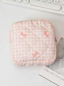 1pc High-Quality Sanitary Napkin Storage Bag, Portable Travel Storage Bag, Large Capacity Sanitary Napkin Storage Bag, Feminine Tampon Storage Bag, Portable Cosmetic Lipstick Bag, Coin Purse, Girl's Coin Purse, Sanitary Napkin And Panty Liner Storage Bag, For Storing Sanitary Napkins, Panty Liners And Tampons, A Must-Have For Girls, A Travel Essential, A Holiday Gift, A Gift For Girls. - Multicolor - View 14