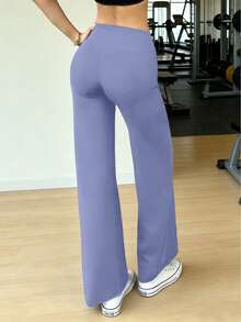 YEOREO Workout Leggings Womens No Front Seam Straight Leggings 29"/ 31.5"/ 33"/ 35" High Waist Buttery Eddiy Gym Yoga Pants  Summer Clothes For Women - 海藍 - 查看 1