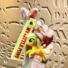 MY LITTLE PONY 1pc Rainbow Keychain - Cute Cartoon Character Plastic Pendant, Bag Accessory, Suitable For Halloween, Christmas, Birthday Gifts Kawaii Vacation Essentials Bag Accessories Bag Charm Accessories Charms For Bag Teacher Gifts - Multicolor - View 11