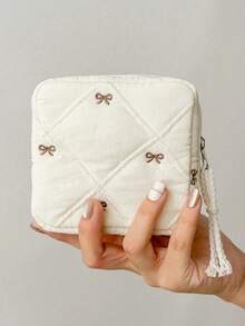 多色卫生巾收纳袋，多功能卫生巾收纳袋，小方袋，日式甜美蝴蝶结方形化妆洗漱包，化妆包，文具旅行包，旅行必备化妆包，度假必备，返校化妆包，化妆包，化妆品收纳袋，美妆返校化妆品收纳袋，化妆品收纳，返校用品，非常适合放入返校背包，旅行，海滩度假，化妆包，假期，化妆品收纳，以及更多化妆包化妆品整理包洗漱包化妆袋洗漱旅行包度假必备旅行礼物女性 - 彩色 - 查看 12