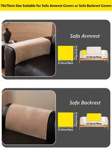 1件装奢华天鹅绒沙发套，防刮宠物友好设计 – 柔软舒适，适用于客厅四季使用 - 多色 - 查看 43