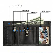 Soccer Style Wallet, Student Folding Wallet, Minimalist Trifold Card Holder, Coin Purse, Key Chain Design - Multicolor - View 5