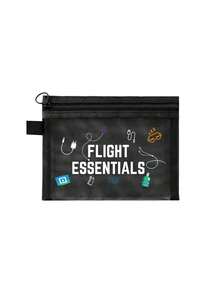 Fun Travel-Themed Mesh Cosmetic Bag, Flight Essentials Bag, Mesh Bag, Women'S Portable Makeup Bag, Travel Bag, Travel Toilet Pouch, Airplane Pouch, Charger Pouch, Lightweight Zippered Cosmetic Pouch, Carry All, Ideal Gift For Women, Flight Attendants, Doctor, Dad Mom, And Travel Enthusiasts, Trave Accessories Back To School , Mother'S Day, Teacher'S Day, Wedding Season, Graduation Season, Anniversaries - Multicolor - View 17
