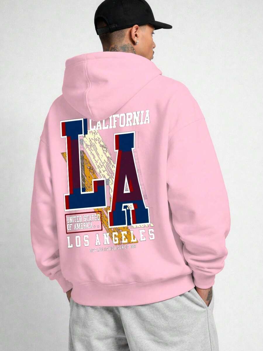 Oversized Sweatshirt L.A Los Angeles City Unisex Ref4723 - 粉色 - 查看 1