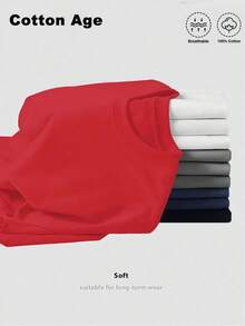 Camiseta suave para mujer - Camiseta gráfica agolote vaso, cuello redondo, camisa casual para todos los días, regalo de cumpleaños y San Valentín - Camiseta de todos los tiempos, camisetas para mujeres, moda primavera, estampado artístico, ajuste cómodo, blusa impresa, amantes de la moda, regalo de vacaciones, material transpirable, camiseta de manga corta, moda femenina - Rojo - Ver 2