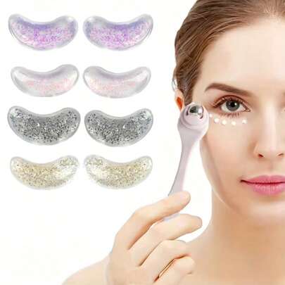 Cold Eye Mask + Eye Massage Roller, Cold Eye Care Tool, Facial & Eye Area Massage Auxiliary Tool, Designed For Eye Care And Beauty, Suitable For Eye And Facial Care