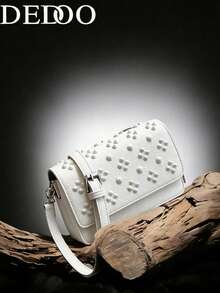 Dedoo Luxury Customized Letter Small Chain Crossbody Bag - White - White - View 3