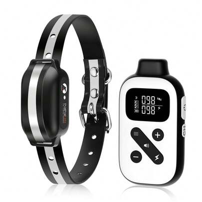 PaiPaitek Anti Bark Collar With Remote, Anti Bark And Training Collar Combo, Shock Collar For Large Dogs, Auto Anti Bark Collar - Shock, Vibration, Beep And Auto Mode (Level 1-5), Remote Range 2800 Ft ﻿