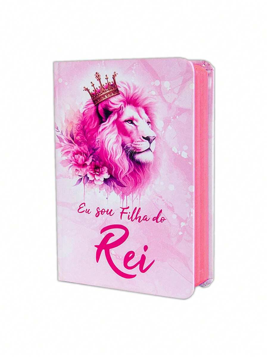 Biblia Sagrada Com Harpa - Palavra de Jesus em Vermelho - Capa Dura Média - Filha do Rei - Livro único - Visão 1