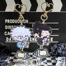 Jujutsu Kaisen 1 chiếc móc khóa hình trái tim bằng acrylic hình Gojo, Geto, dễ thương dành cho bé trai, bé gái, dùng để trang trí ba lô, thích hợp làm quà tặng, móc khóa và phụ kiện túi xách. - Nhiều màu - Xem 5