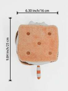 25厘米/9.84英寸可爱猫咪三明治毛绒公仔，柔软猫咪甜点造型抱枕公仔，萌萌卡通动漫游戏公仔，动物游戏动漫宠物抱枕公仔，生日礼物，房间装饰，朋友礼物，儿童公仔，圣诞节，万圣节，儿童节礼物，周年纪念礼物 - 彩色 - 查看 9