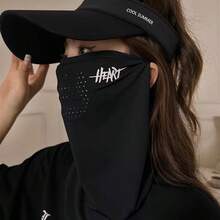 一套冰丝防晒面罩+袖套，全脸防紫外线，透气面罩，适合骑行、驾驶、钓鱼，男女通用 - 彩色 - 查看 4