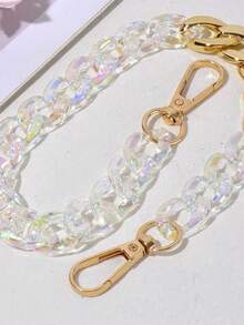 Classic Dreamy Acrylic Connector Chain DIY Handmade Phone Lanyard, Minimalist Versatile Shiny Gift - Multicolor - View 3