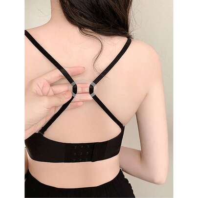 Bộ 8/4/2 kẹp dây áo ngực chống trượt vô hình - Thiết kế đan chéo, móc áo ngực trong suốt, chống trượt.