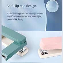 360度旋转订书机，折叠式机械桌面订书机，ABS塑料材质，扁平顶盖设计，符合人体工学的多功能办公必备品 - A - 查看 4