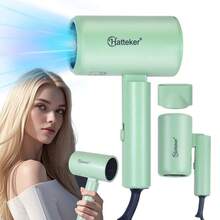 Hatteker 1pc Foldable Portable Hair Dryer With EU Plug - EU F Type Plug(220-240V) - View 10