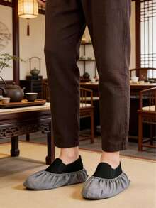 10/50/100pcs Disposable Dust Covers, High Elastic One-Time Shoe Covers, Thickened, Wear-Resistant, Waterproof Shoe Covers For Home Guest - Multicolor - View 6