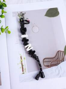 1pc Customized Name Keychain - Eye-Catching Acrylic Bead Pendant, Cute Daily Bag Accessory, Customizable Birthday Gift - Customized Pendants - View 33