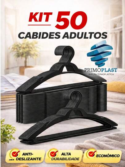 Cabides Adulto Premium 50 Unidades Envio Imediato!