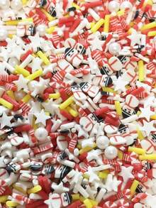 30g Irregular Mixed Soft Pottery About 5mm+Scattered Beads Handmade DIY Bracelet Necklace Accessory Material Package - Multicolor - View 4