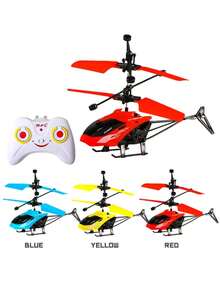 1 Set Teenager Remote Control Helicopter, Sensor Toy Airplane, Educational Festival Gift, Vertical Take-Off And Landing, Sensor Flight Toy, Wind Speed Measurement, Play Without Remote Control. Some Accessories Color Random. - Baby Blue - View 2