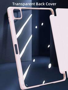 Clear Back Case For 10th Gen 10.9 Inch 2022 & 11th Gen 11 Inch 2025, Slim Protective Cover With Pencil Holder & Auto Sleep/Wake,Pink - Baby Pink - View 4